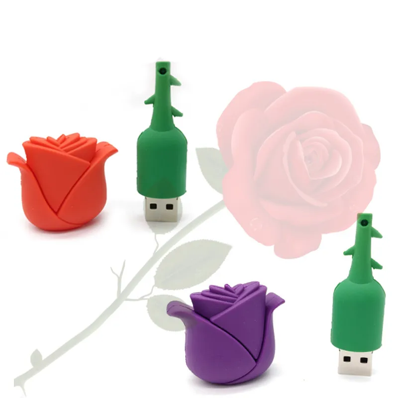 4-USB-Flash-drive-cartoon-Rose-flower-16GB-8GB-4GB-32GB-love-Gift-Pen-drive-U-disk_