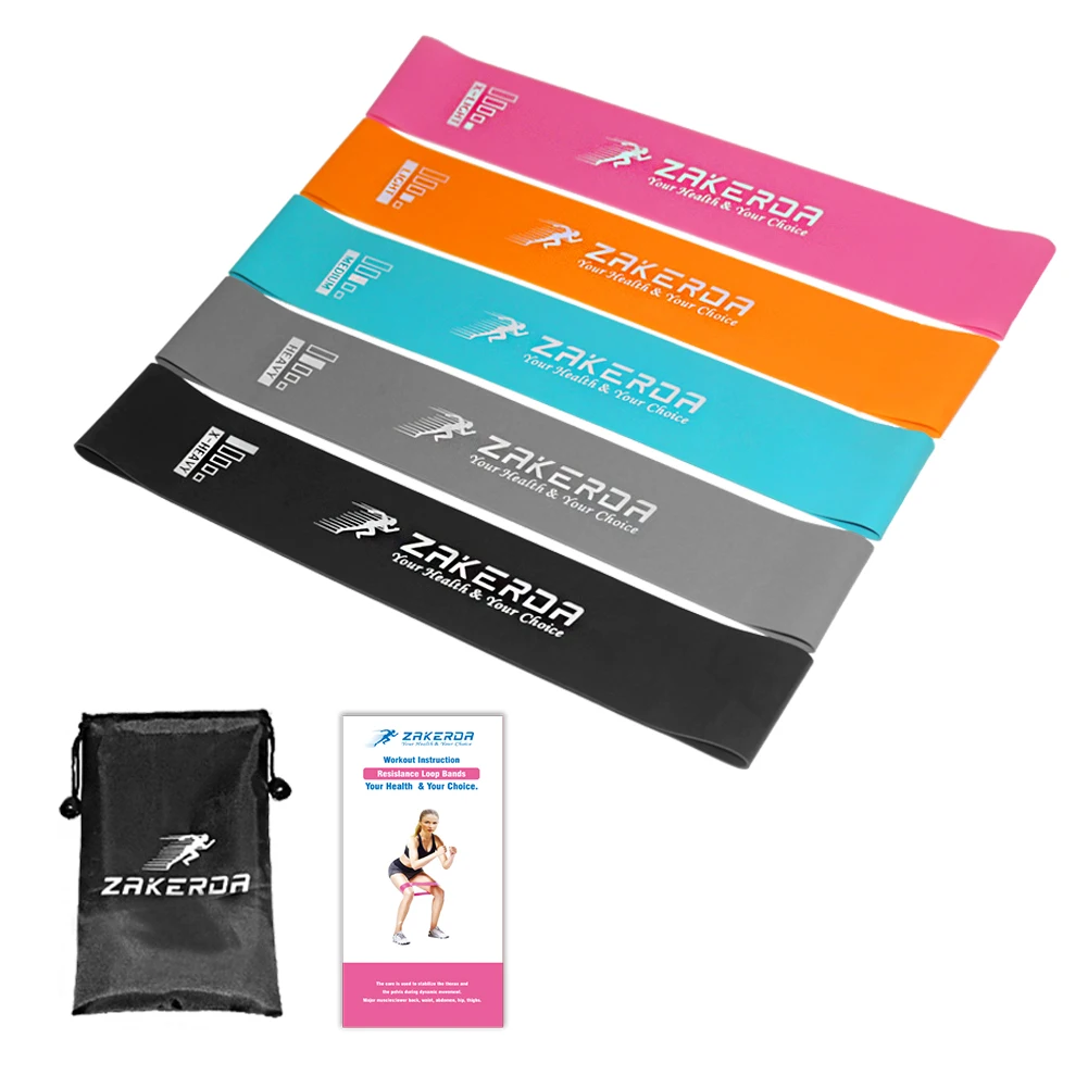 

Ranka High quality Resistance Bands Natural Latex Elastic Workout Loop Bands For Fitness Pilates Yoga Rehab Physical Therapy