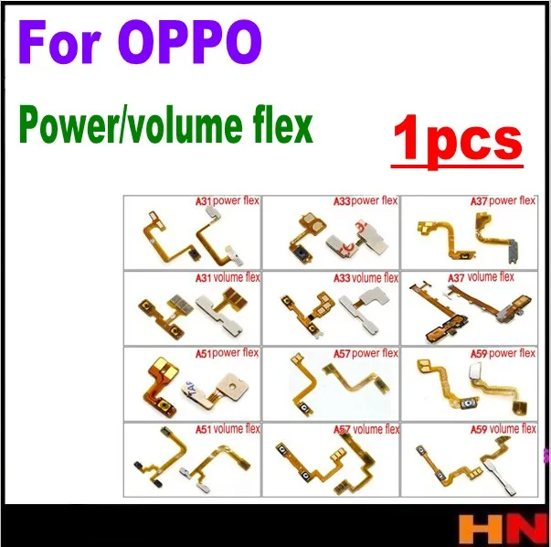 

1pcs power turn on off volume audio frequency Flex Cable For Oppo A33 A37 A57 A59 A31 A51 A59S Replacement Repair Parts