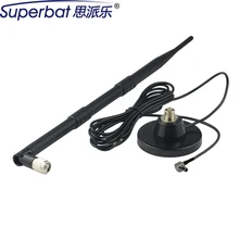 Superbat 4G LTE Антенна 700-2600Mhz 9dbi антенна усилитель сигнала Магнитная база TS-9 мужской RA 3M коаксиальный кабель RG174 для 3g 4G huawei