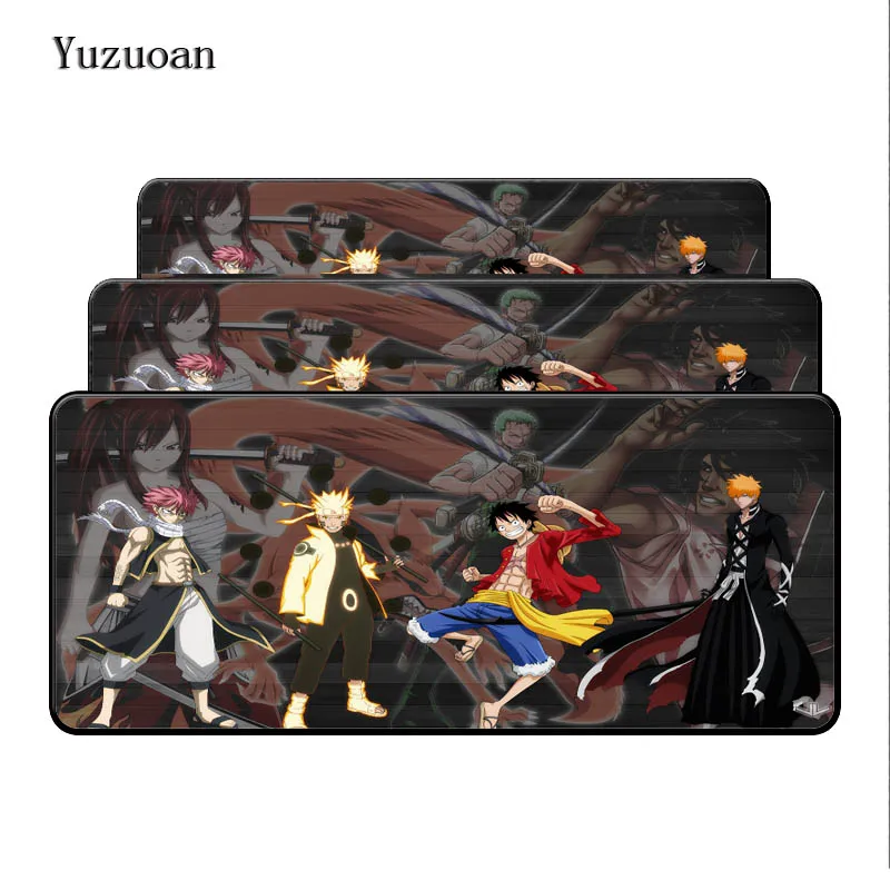 

Yuzuoan Overlock Nauto Bleach One Piece Japanese Anime Mouse Pad Large Pad to Mouse Notbook Computer Mousepad Gaming Mouse Mats