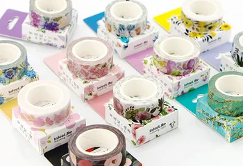 

500pcs Cute Kawaii Plants Flowers Masking Washi Tape Decorative Adhesive Tape Diy Scrapbooking Sticker Label Stationery