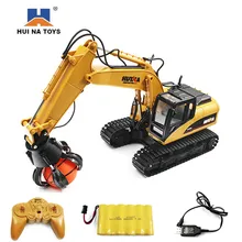 HUINA TOYS 1571 1:14 16CH RC сплав мяч захват грузовик RTR инженерный автомобиль реалистичный звук яркий светодиодный светильник 7,2 V 400mAh RC автомобили