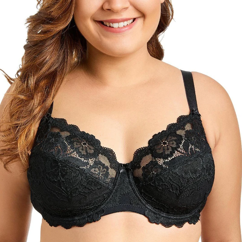34 36 38 40 42 44 C D DD E F G H BAICLOTHING Женская Большой размеры полный охват без подкладки на