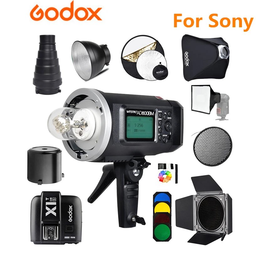 Godox AD600BM Bowens Mount HSS 1/8000s Outdoor Flash with 2.4G X System 8700mAh Li-on Battery+ X1T-S Transmitter for Sony Godox AD600BM Bowens Mount HSS 1/8000s Outdoor Flash with 2.4G X System 8700mAh Li-on Battery+ X1T-S Transmitter for Sony