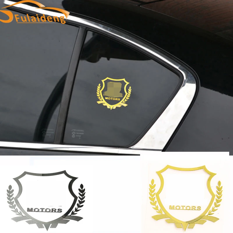 

2pcs For Honda For ford For Mazda For Volvo Badge Nickel Metal Car Emblem Thin Decal Sticker Window body sticker Car Accessories