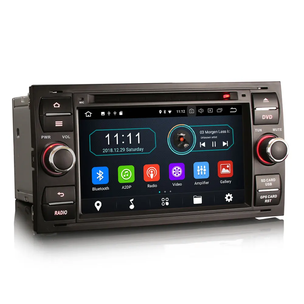 Cheap 7" Android 8.1 OS Car DVD Multimedia GPS Radio for Ford Fusion 2006-2011 & C-Max 2005-2007 & Connect 2007-2009 & Kuga 2008-2011 1