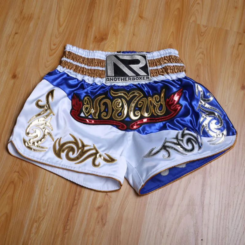 

2019 Men's Boxing Pants Printing MMA Shorts Fight Grappling Short Polyester Kick Gel Boxing Muay Thai Pants Thai Boxing Shorts