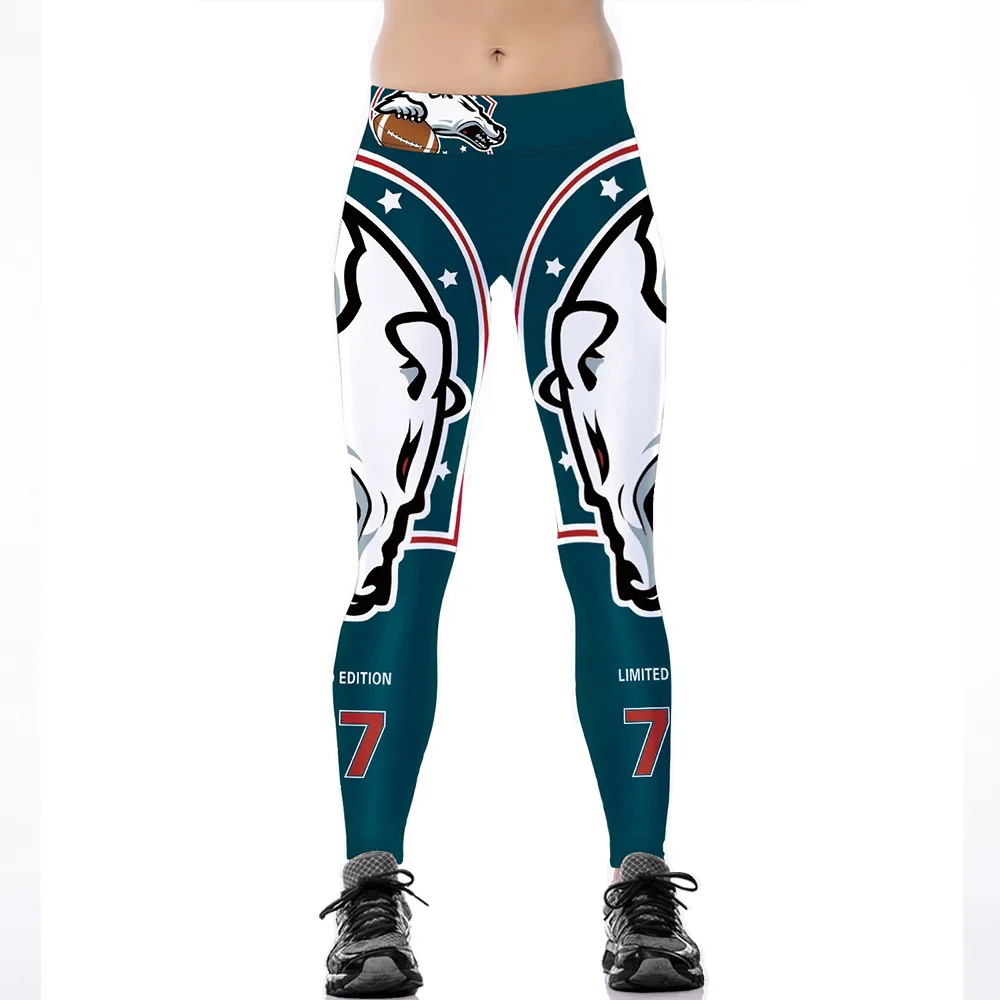 

Unisex Football Team 77 Print Tight Pants Workout Gym Training Running Yoga Sport Fitness Exercise Leggings Dropshipping