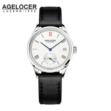 Agelocer brand women bracelet watch France leather ladies wrist watch separate design original watches Roman Numeral 36mm Dial