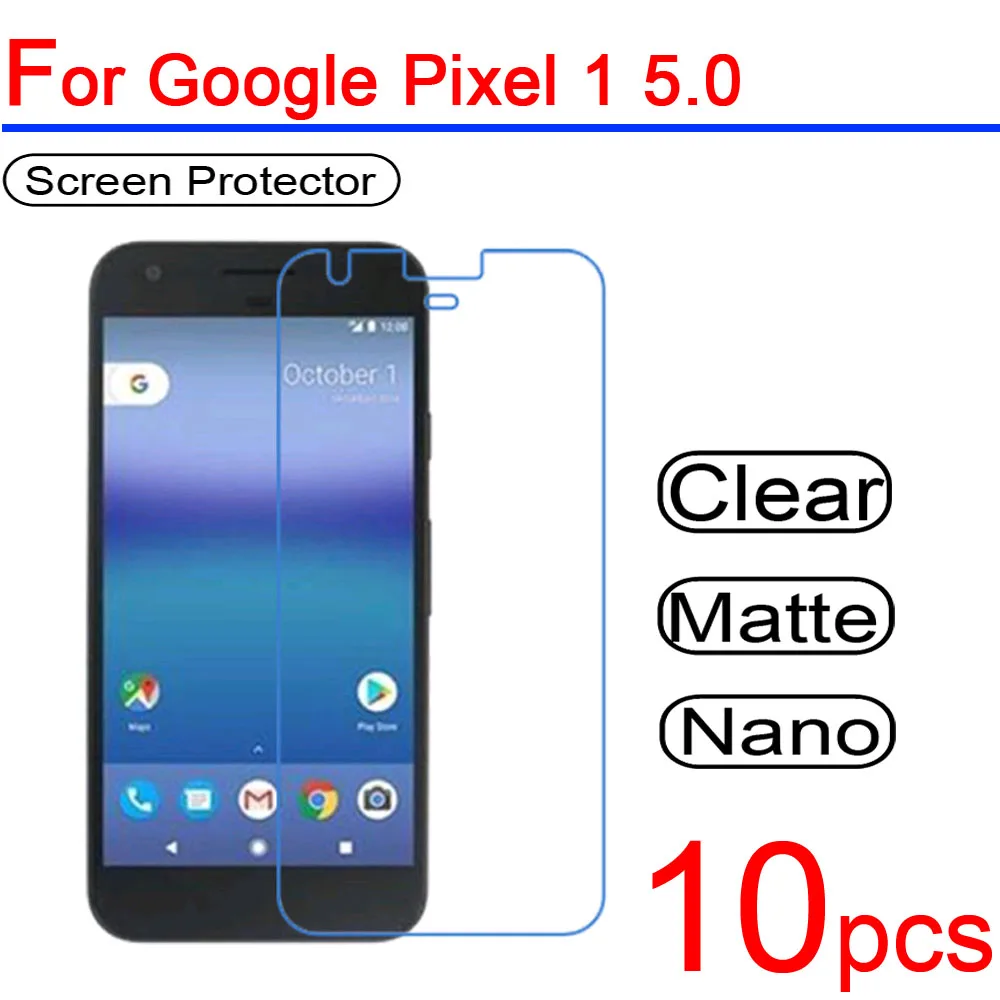 10 шт. ультра чистый ПЭТ мягкий для Google Pixel 1 2 3 XL ЖК экран Защитная крышка 1/2/3