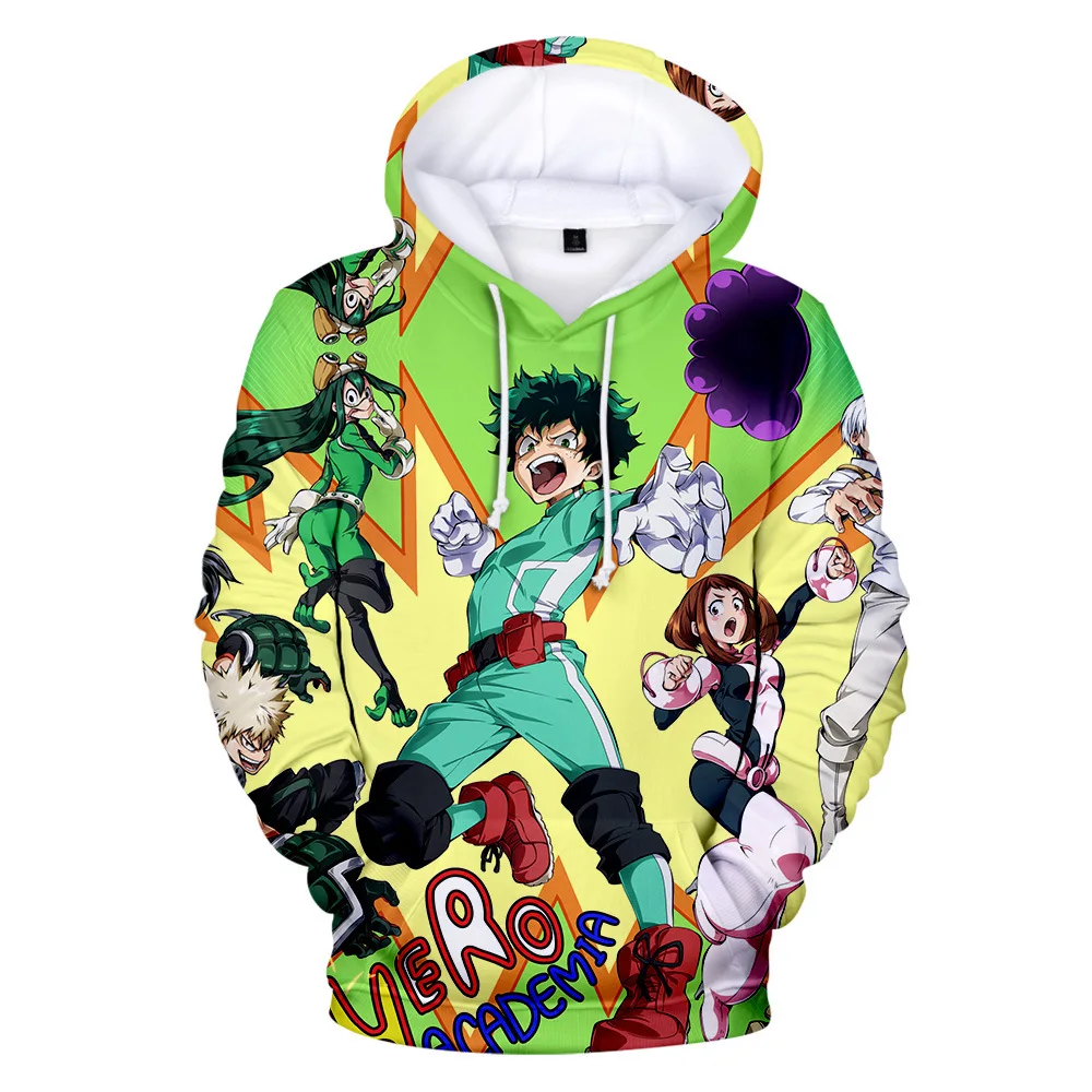 Толстовка с капюшоном с героями мультфильма «My Hero Academy», толстовки, пальто Midoriya Izuku Bakugou Katsuki All Might, пуловеры с 3D капюшоном, Csopaly, куртка - Цвет: E