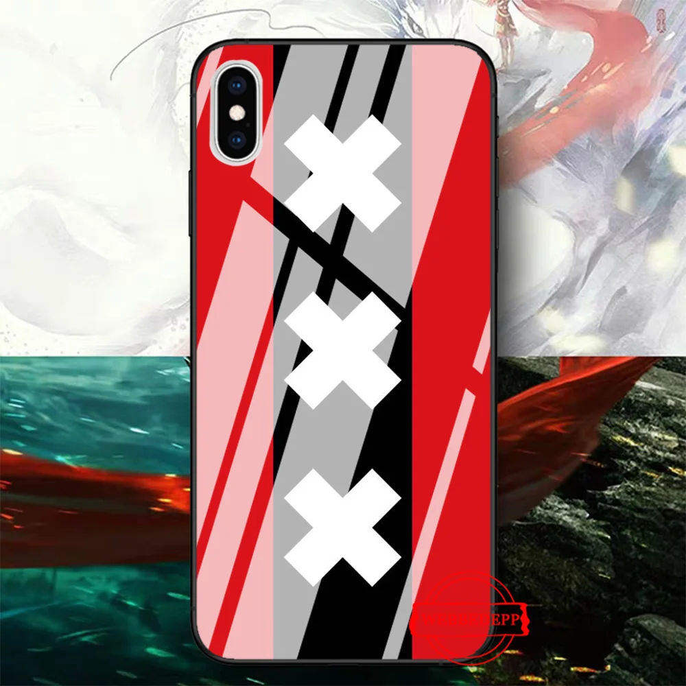 Ajax Team стеклянный чехол для телефона для Apple iPhone 11 Pro X XS Max 6 6S 7 8 Plus 5 5S SE - Цвет: TG10