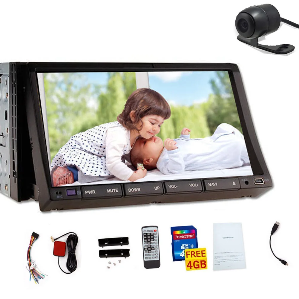 Clearance IPod Car DVD Player FM Autoradio AMP Auto Logo Electronics Touchscreen Music 7" GPS Stereo Audio Radio SD MP5 MP4 12