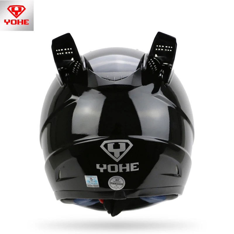 Мотоциклетный шлем рога для гоночного мотоцикла шлема YOHE 966 993 ICOM HJC TANKED SHARK 4 вида
