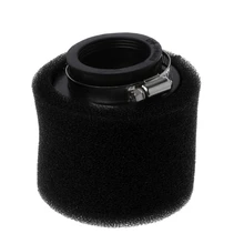 Nova Motocicleta Preta Dupla Esponja do Filtro de Ar Mais Limpo Em Linha Reta Do Pescoço 35/38/40/42/45/ 48mm