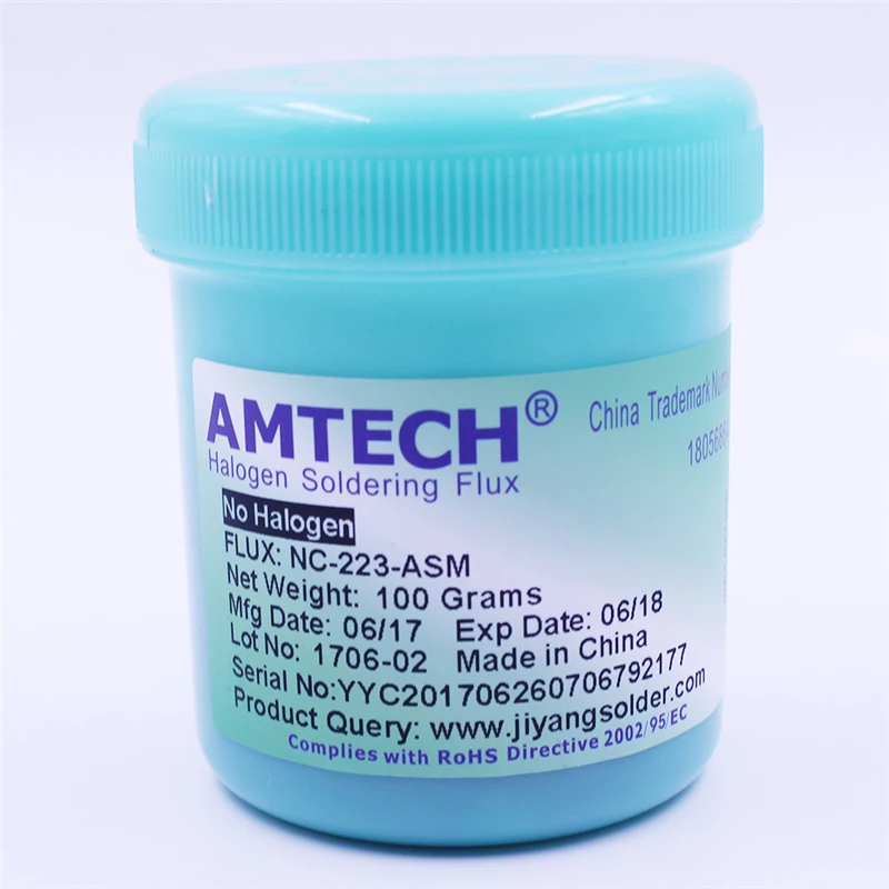 100g AMTECH NC-559-ASM RMA-223-UV бессвинцовый припой флюсовая паста для BGA паяльная Ремонт