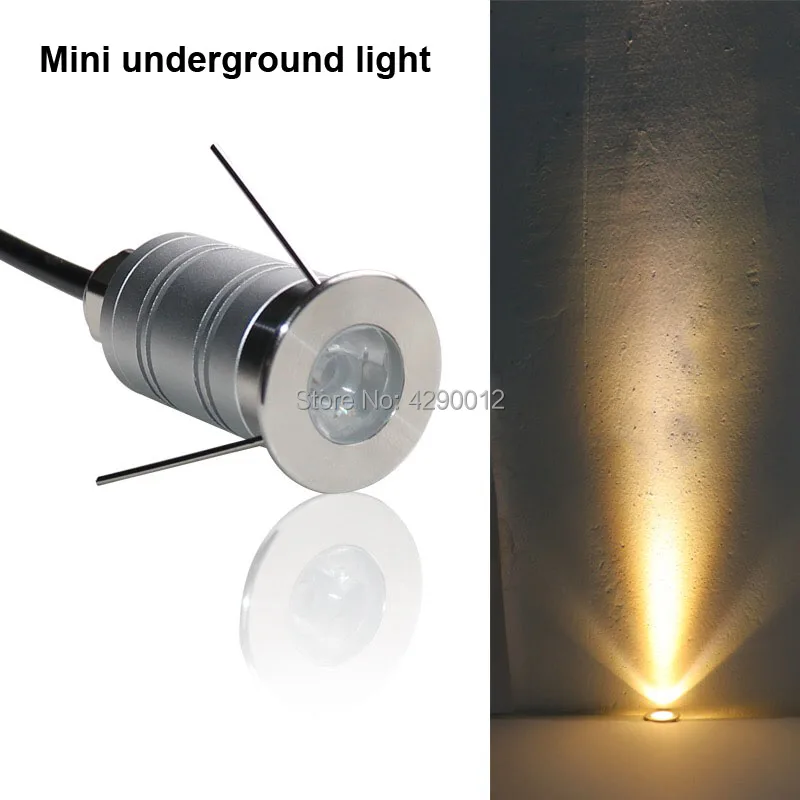 10pcs Narrow Beam External Outdoor Garden LED Uplight 12V 1W Mini