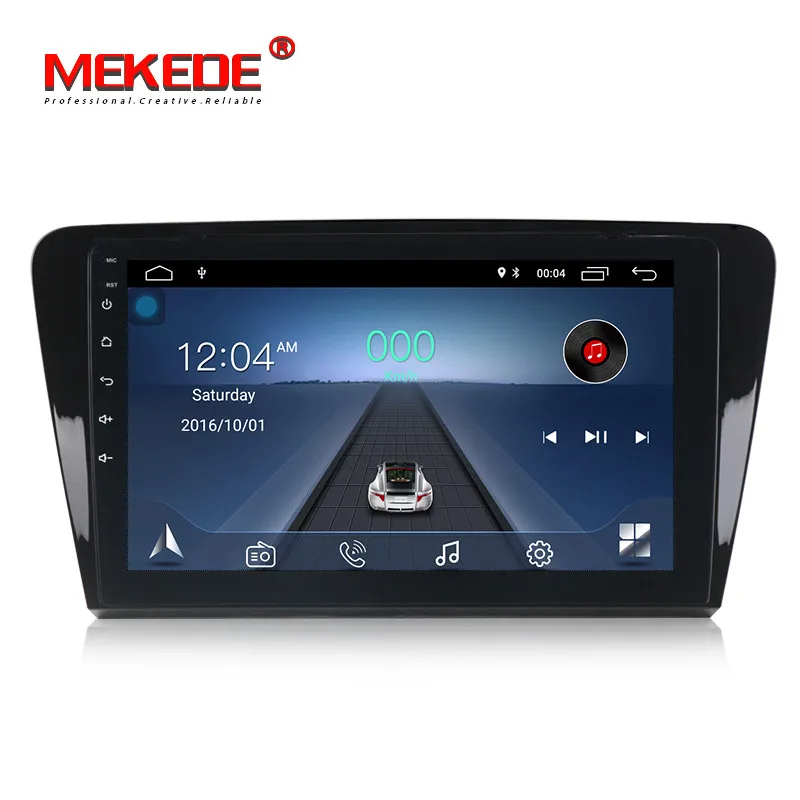 MEKEDE 10,1 дюймов Android8.1 автомобиль DVD gps; Мультимедийный проигрыватель для SKODA Octavia 2014 gps навигации радио аудиоплеер