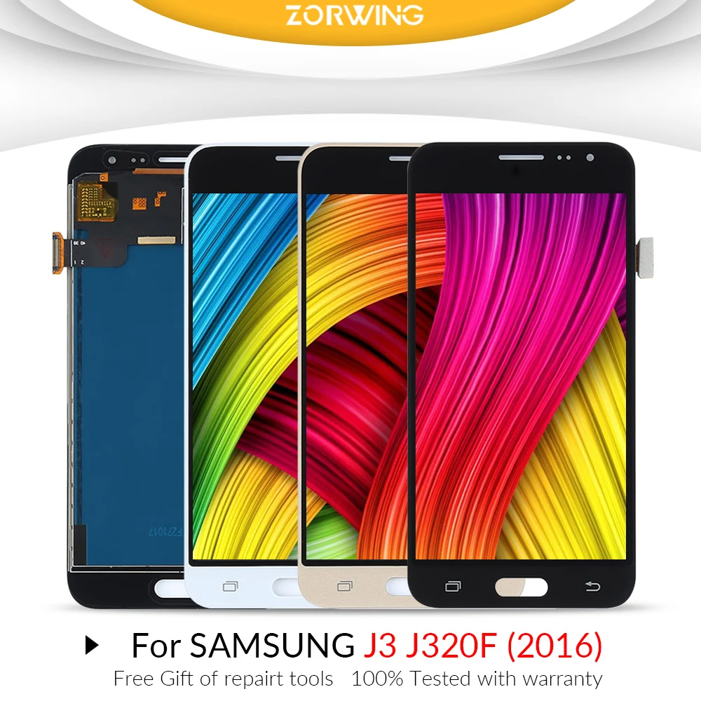 Цена J320F, ЖК дисплей для samsung J3 2016, J320, J320F, сенсорный ЖК экран, дигитайзер для samsung Galaxy j3 2016, дисплей J320F, J320, J320FN