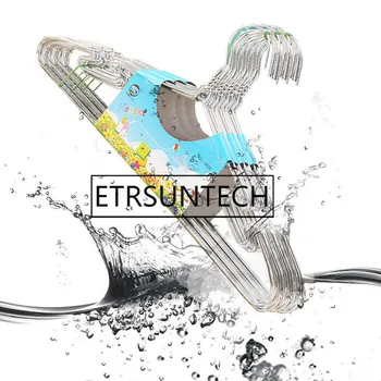 

500pcs High Quality Metal Clothes Hanger with Groove Stainless Steel Hanger Silver 40cm Drying Rack