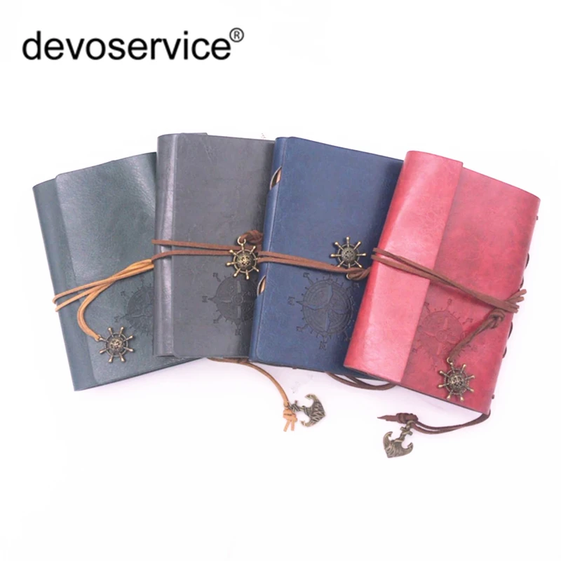 

Soft Cover Leather Diary Book Notebook Vintage Pirate Replaceable Traveler Notepad Notebooks Journal Daily Memo Ofice Supplies