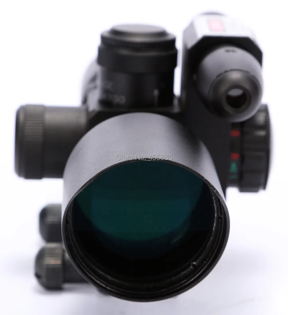

Tactical Scope 2.5-10x40 Red Green Mil-dot Rifle Compact Scope riflescope red w/ Green Rail Laser For Sniper Gun Accessories