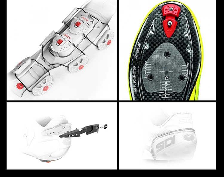 Sidi Shot Дорожная обувь из углеродного волокна, обувь для дорожного замка, обувь для велоспорта