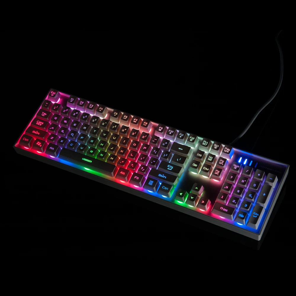 Motospeed K10 104 клавиш USB Проводная эргономичная мультимедийная игровая клавиатура с