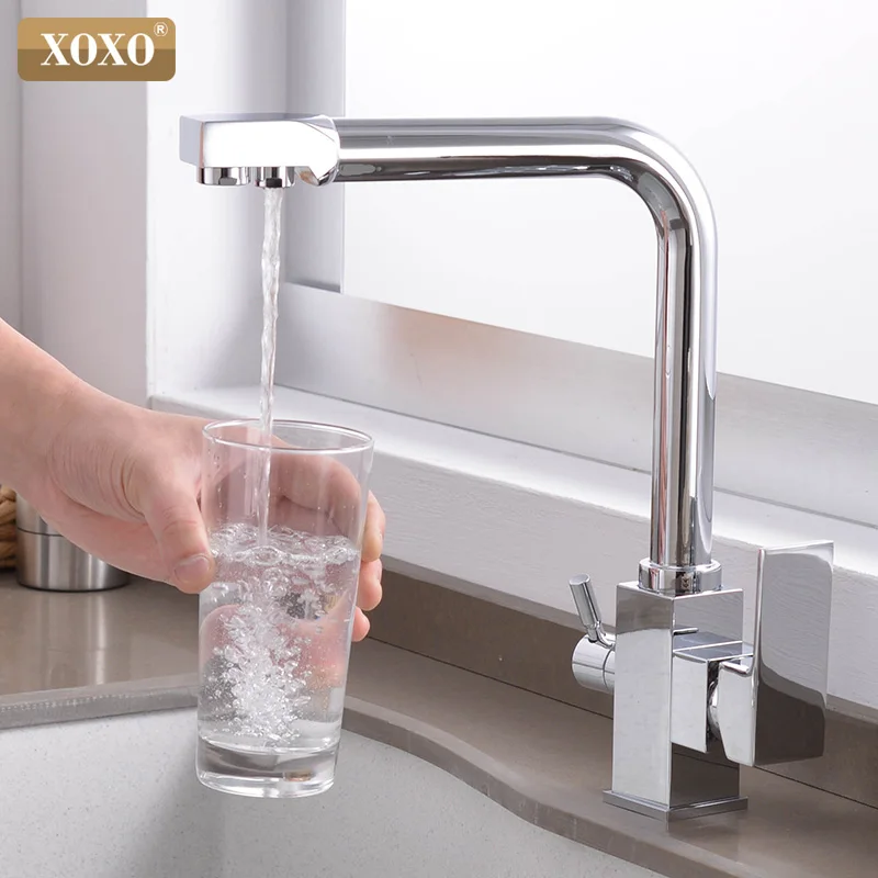  XOXO Filter Kitchen Faucet Drinking Water Single Hole 360 Rotation Pure Water Filter Kitchen Sinks  - 32922207219