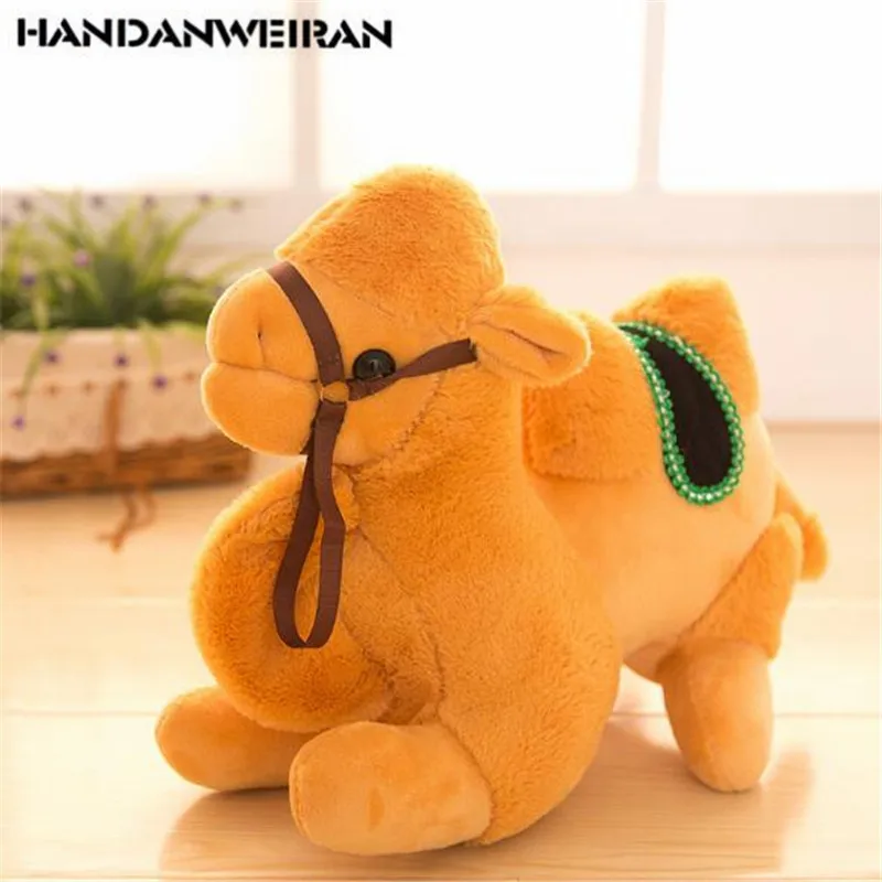 

1PCS New Camel Plush Toys Creative Cartoon Double Peak Camels Stuffed Toy Doll Birthday Activities Small Gifts 20CM HANDANWEIRAN