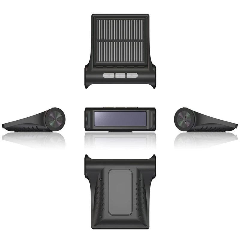 Car TPMS Alarm Tire Pressure Sensor Monitoring Intelligent System Solar Power Wireless LCD Monitor Sensors For Car Tpms on Auto