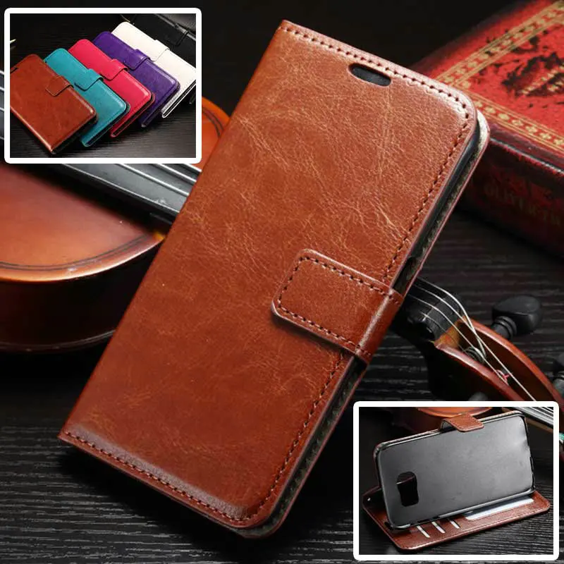 S7Case Luxury Retro Leather Wallet Flip Cover Case For