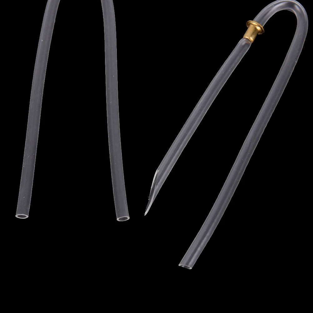 U-образный прозрачный ПВХ для BTE слуховые аппараты прозрачные ушные вкладыши трубы изогнутая трубка с замком предварительно формованные 1 шт