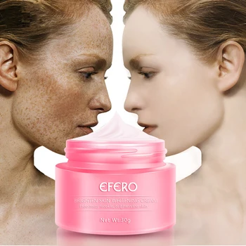 

EFERO Whitening Freckle Face Cream Face Care Moisturizer Acne Treatment Spots Wrinkle Cream Brighten Skin Whitening Cream 30g