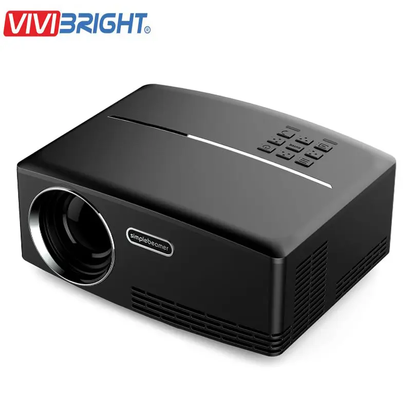 

Salange Cheap Digital Projector GP80 GP80UP 1800 Lumens 800*480 HDMI USB PC LED Proyector China School Projectors