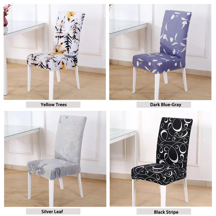 Chair Cover Spandex for Dining Room Stretch Seat Slipcover for Party Banquet Wedding Restaurant Home 1PC Washable News