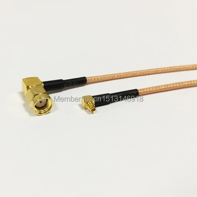 

1PC New RP SMA Male Plug Right Angle Switch MMCX Male 90-degree Connector RG316 Coaxial Cable 15CM 6inch Pigtail