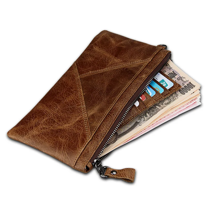 

Man High Quality 100% Genuine Leather Wallet Men Coin Purse Portomonee PORTFOLIO Card Holder Male Cuzdan Perse Vintage