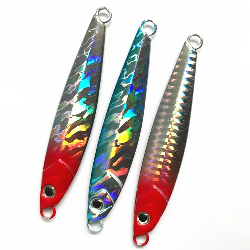 Новые рыболовные приманки 60 г Shore casing Jig искусственная приманка, металлические приспособления, жесткая приманка, набор 3 шт - Цвет: 3 Colors