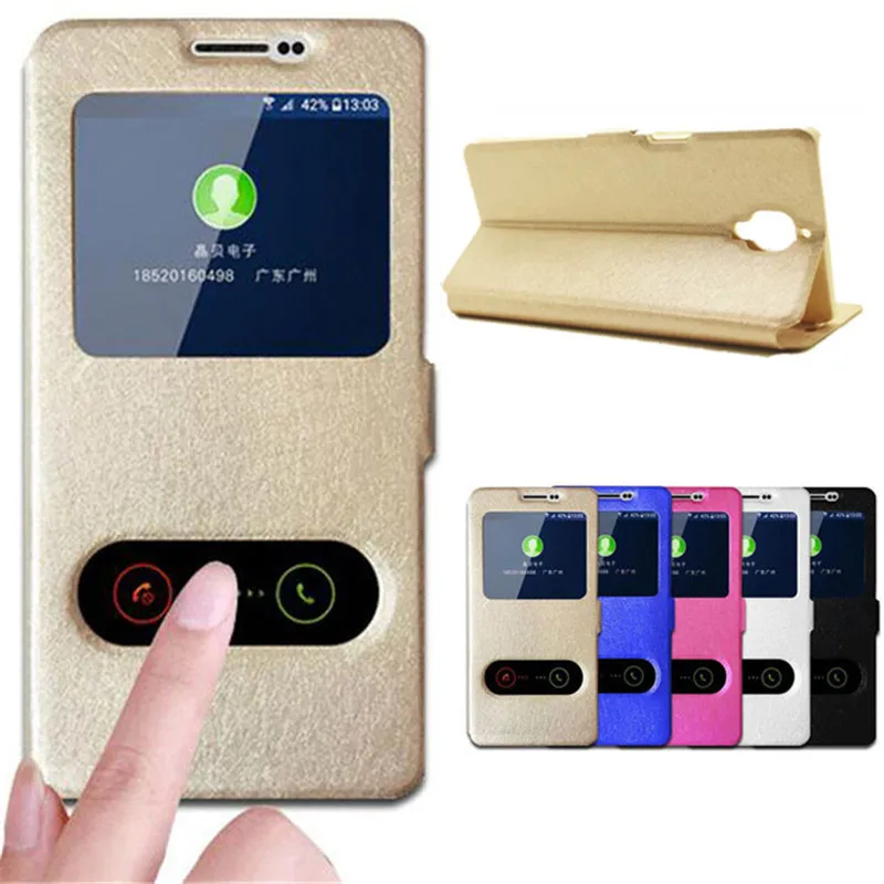 

For Oneplus 3T case Case 5.5 inch Quick Answer View Window Flip Stand Cover One Plus 3 T Coque Phone Cases for One plus 3T A3003