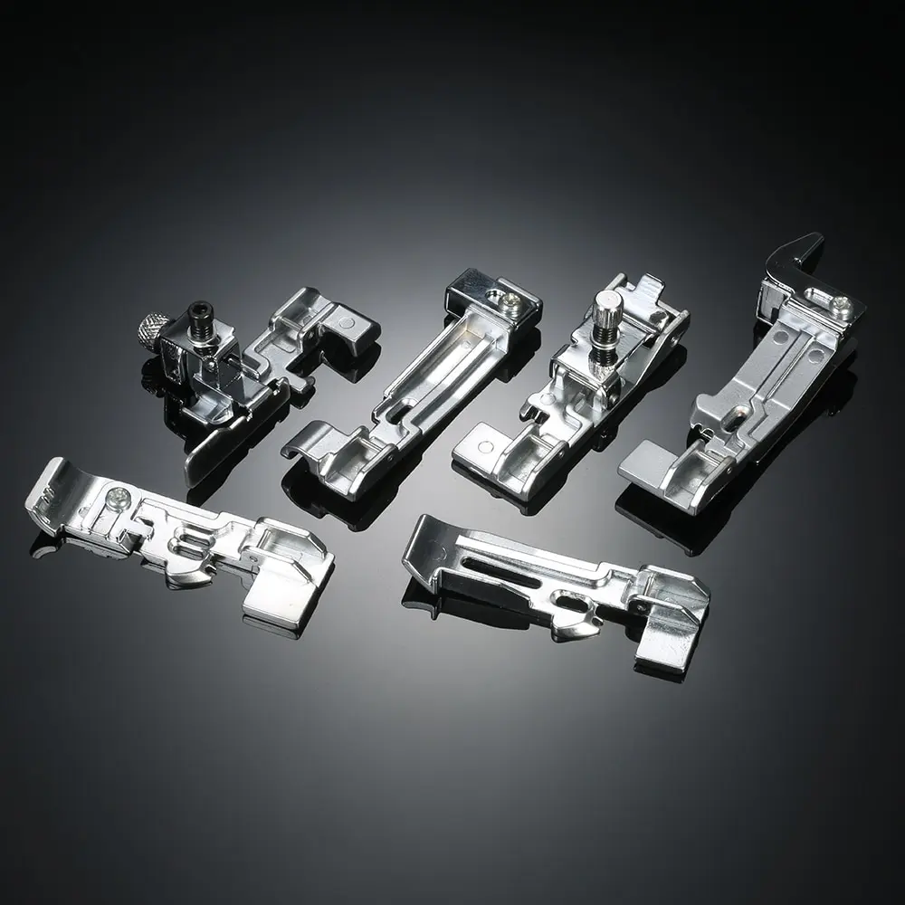 

6pcs Optional Overlocking Feet Set Professional Serger Presser Foot Kit for Juki Singer Brother