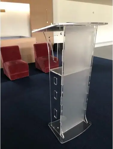 

Free shipping meeting rostrum pulpit furniture acrylic lectern clean acrylic rostrum/The report table/School