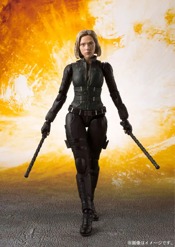 Figuarts SHF Avengers Infinity War Black Widow Action Figure New 15cm S.H