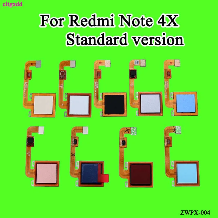 

cltgxdd For Redmi Note4 Fingerprint Sensor Scanner Flex Cable Connector for Xiaomi Redmi Note 4X 4 Standard version