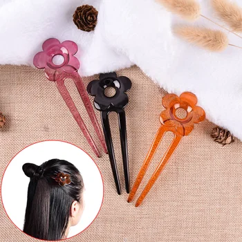 

1Pc Girls Hair Sticks Handmade Resin Plum Blossom Flower Plastic Headwear Bridal Hair Accessories