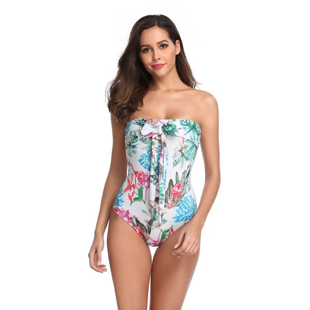 

2019 New Women Swimwear One Piece Swimsuit Retro Print Multiway Push Up Monokini Female Sexy Bathing Suit Beachwear Wholesale