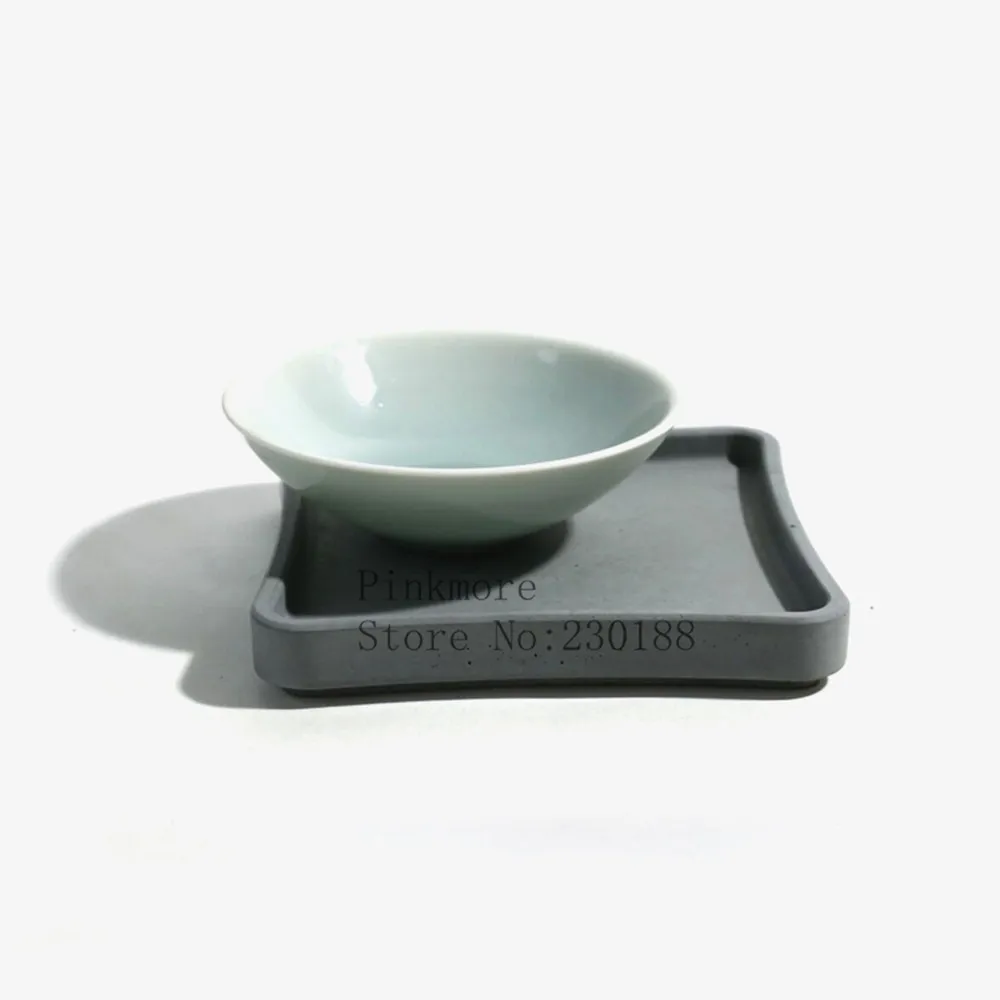 Square plate molds silicone concrete tray moulds DIY home craft Clay