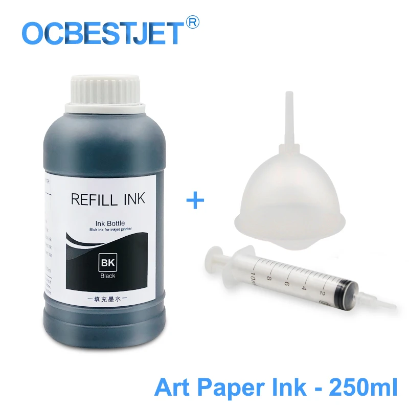 

250ML/Bottle Art Paper Ink Art Pigment Ink For Epson T50 T60 P50 R200 R230 R260 R280 L1300 1390 1400 1410 1430 1500W T1100 T1110