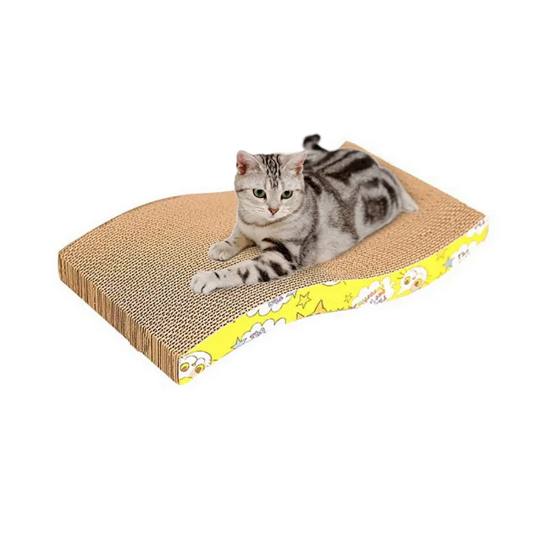 Горячая s-образный Кот котенок гофрированный Скребок коврик скребок кровать коврик забота о когтях Juguetes Para Gatos Brinquedos